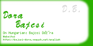 dora bajcsi business card